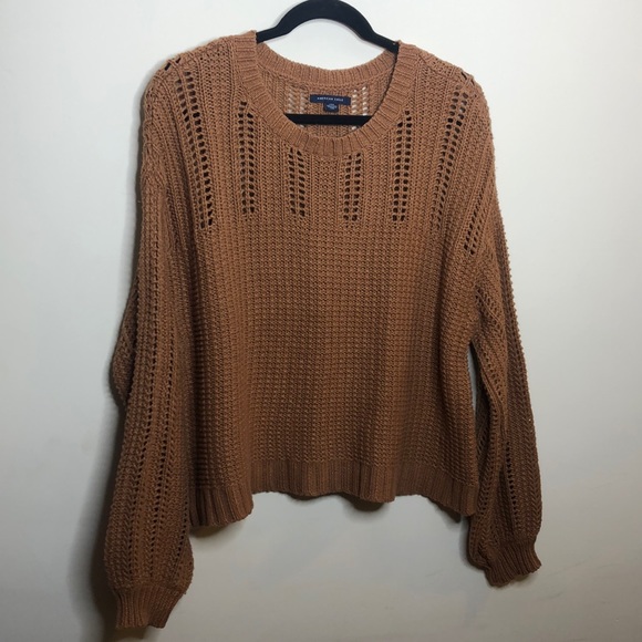 American Eagle Outfitters Sweaters - American Eagle burnt orange/ brown sweater large